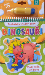 Dinosauři - Omalovánka s vodním fixem 	