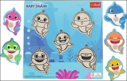 Dřevěná vkládačka Baby Shark