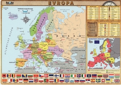 Evropa  - karta A4