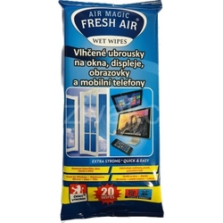 Fresh Air čistící ubrousky na okna, displeje, obrazovky a mobilní telefony