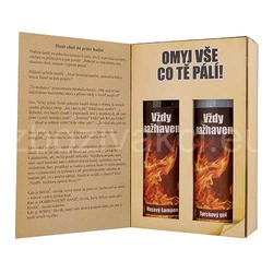 Kosmetická sada kniha pro hasiče – gel 200 ml a šampon 200 ml