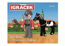 Igráček - Jan Žižka z Trocnova a Kalicha - figurka, kůň a zbroj