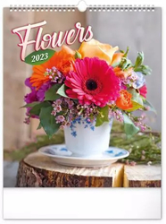 Kalendář 2023 nástěnný: Květiny, 30 × 34 cm