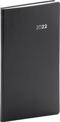 Kapesní diář Balacron 2022, černý, 9 × 15,5 cm