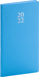 Kapesní diář Capys 2022, světle modrý, 9 × 15,5 cm
