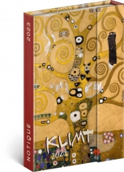 Týdenní magnetický diář Gustav Klimt 2023, 11 × 16 cm 