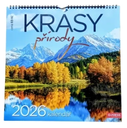 Nástěnný kalendář 2026 Krásy přírody 33x33 cm