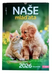 Nástěnný kalendář 2026 Naše mláďata A3