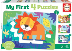 Moje první puzzle Zvířátka z divočiny 4v1 (5,6,7,8 dílků)