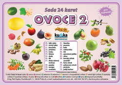 Sada 24 karet - ovoce 2