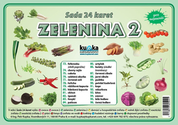 Sada 24 karet - zelenina 2