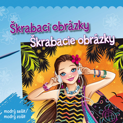 Škrábací obrázky-modrý sešit