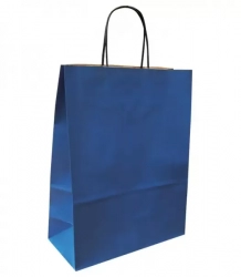 Dárková taška přírodní modrá