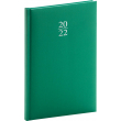 Týdenní diář Capys 2022, zelený, 15 × 21 cm 