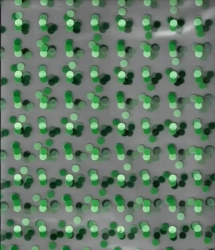 Celofán zelený puntík 100x130c