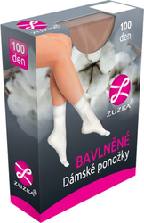 Zuzka dámské ponožky bavlněné černé