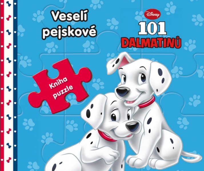 101 Dalmatinů - Veselí pejskové - Kniha puzzle